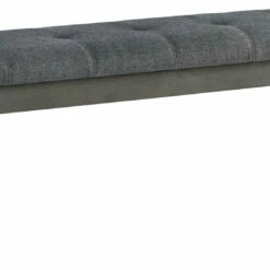 Ashley Furniture Hallanden - Black / Gray - Large Uph Dining Room Bench
