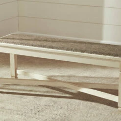 Signature Design By Ashley® Dining Room Sets Bolanburg - Antique Best In Class - Rectangular Dining Room Table, 2 Upholstered Side Chairs, Upholstered Bench (2)