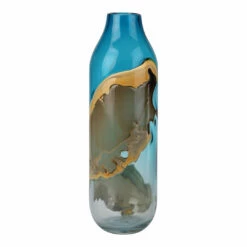 Moe's Home Collection Mystic Blue Vase Tall