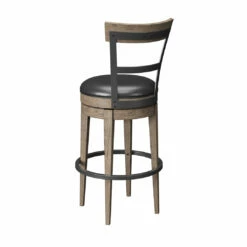 Emerald Home Stools Benton Swivel Bar Stool Brown / Dark