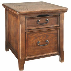Ashley Furniture Woodboro - Dark Brown - Media End Table