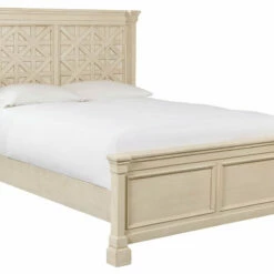 Signature Design By Ashley® Beds Bolanburg - Antique White - Queen Panel Bed