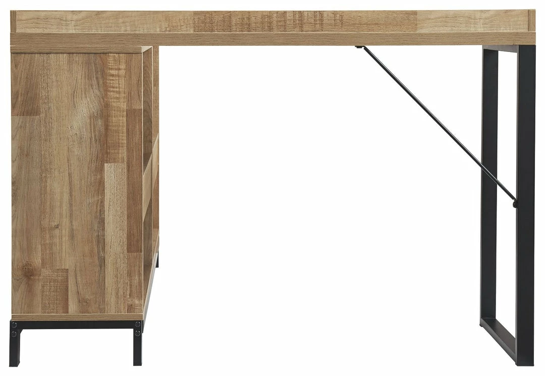 Best deal ❤️ Ashley Furniture Gerdanet - Light Brown/black - L-desk 💯 9 Ashley Furniture Gerdanet - Light Brown/black - L-desk