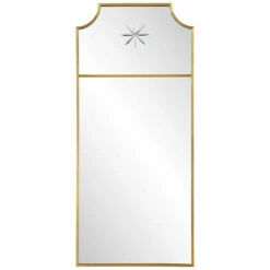 Uttermost Caddington Tall Brass Mirror