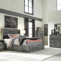Signature Design By Ashley® Baystorm - Gray - Panel Bed Beds
