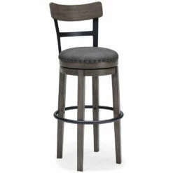 Ashley Furniture Caitbrook - Dark Gray - Tall Uph Swivel Barstool(1/cn)