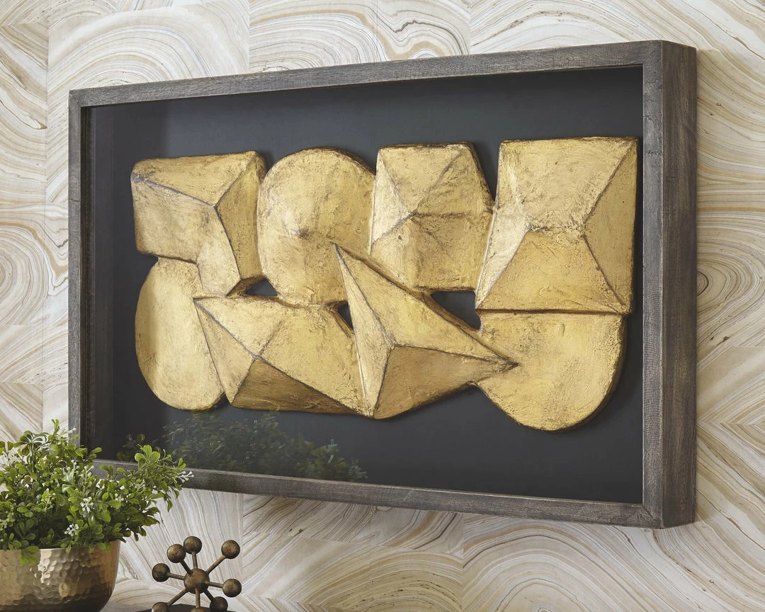 Discount 🌟 Ashley Furniture Grantton - Antique Gray/gold Finish - Wall Decor ⭐ 4 Ashley Furniture Grantton - Antique Gray/gold Finish - Wall Decor