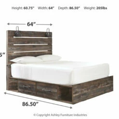 Signature Design By Ashley® Drystan - Multi - Dresser, Mirror, Panel Bed Bedroom Sets