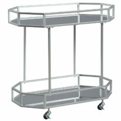 Ashley Furniture Kadinburg - Silver Finish - Bar Cart