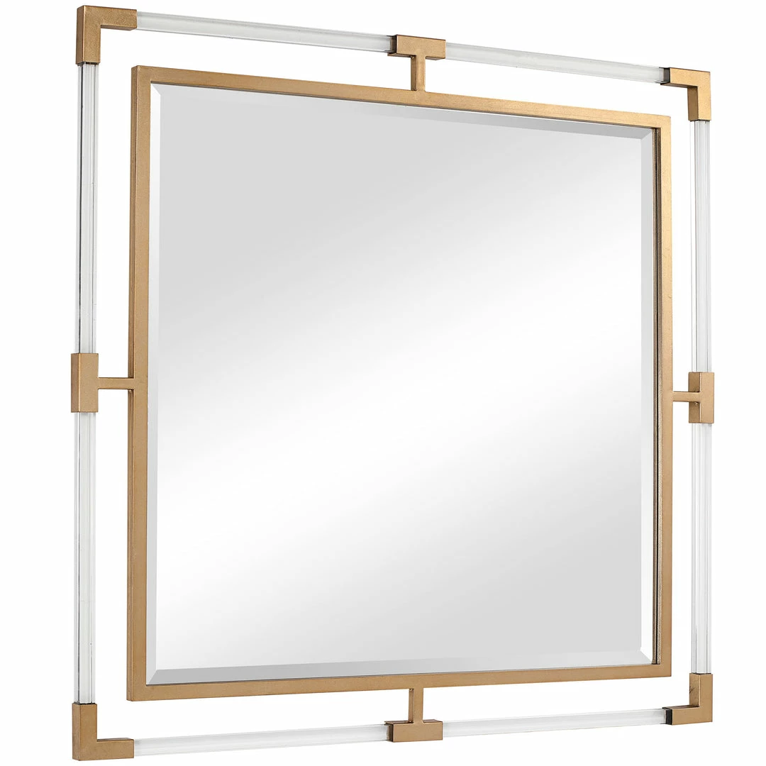 Outlet ๐ Uttermost Balkan Golden Square Mirror ๐ 4 Uttermost Balkan Golden Square Mirror
