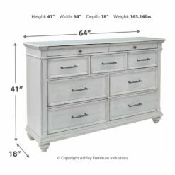 Benchcraft® Kanwyn - Attractive - Dresser, Mirror, Panel Bed