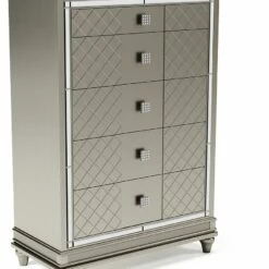 Ashley Furniture Chevanna - Platinum - Five Drawer Chest Chests