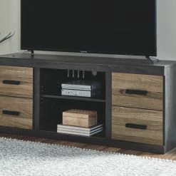 Ashley Furniture TV Stands Harlinton - Warm Gray - LG TV Stand W/Fireplace Option
