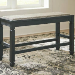 Ashley Furniture Tyler - Antique Black - Dbl Counter Uph Bench (1/cn) Benches