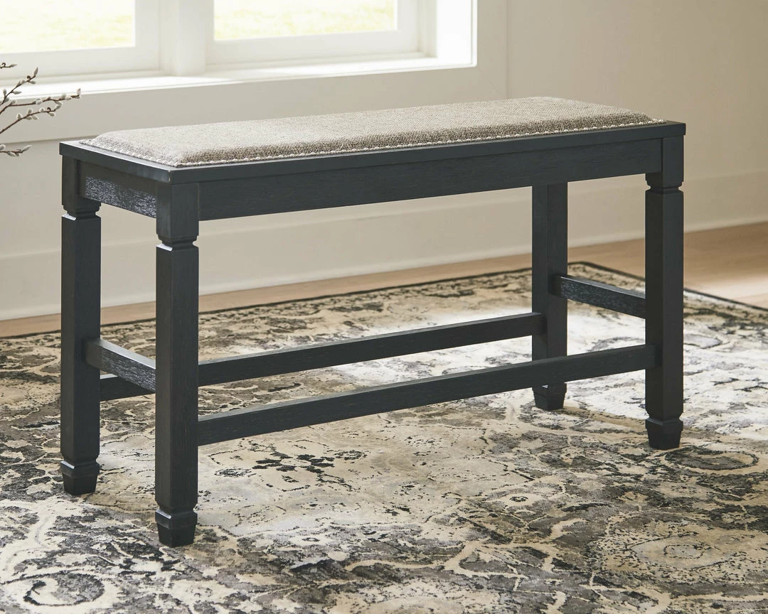 Top 10 🧨 Ashley Furniture Tyler - Antique Black - Dbl Counter Uph Bench (1/cn) Benches 👍 4 Ashley Furniture Tyler - Antique Black - Dbl Counter Uph Bench (1/cn) Benches
