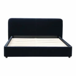 Moe's Home Collection Samara Queen Bed Blue Velvet Beds