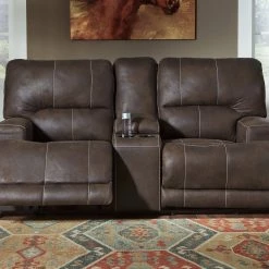 Signature Design By Ashley® Kitching - Java - 2 Pc. - Power Sofa, Loveseat Reclining Furniture