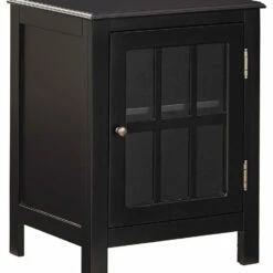 Ashley Furniture Opelton - Black - Accent Cabinet