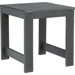 Signature Design By Ashley® Amora - Charcoal Gray - Square End Table