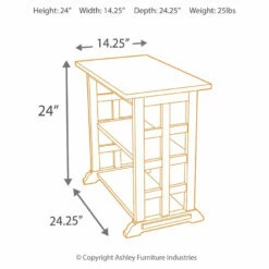 Flash Sale 🎉 Ashley Furniture Tables Braunsen - Brown - Chair Side End Table - Squared Sides ⭐ 26 Ashley Furniture Tables Braunsen - Brown - Chair Side End Table - Squared Sides