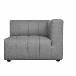 Moe's Home Collection Chairs Lyric Arm Chair Right Grey