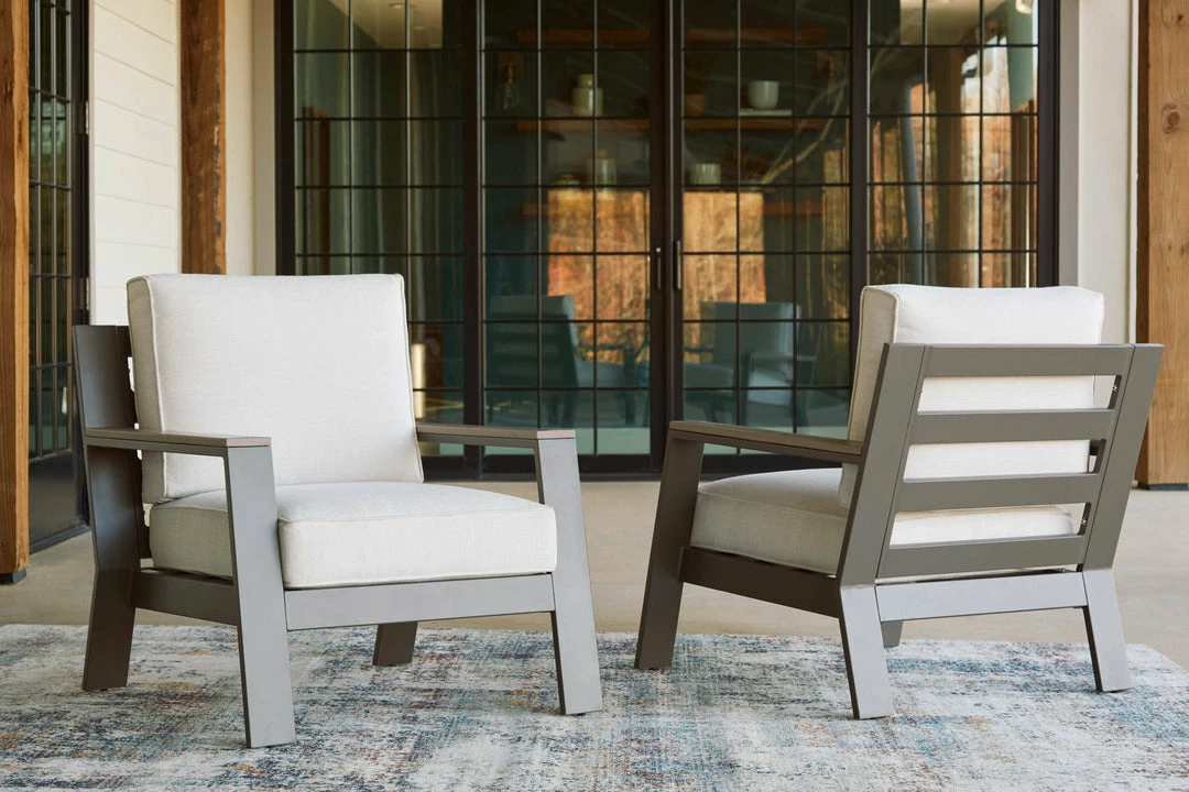 Budget 🎁 Signature Design By Ashley® Chairs Tropicava - Taupe/white - Lounge Chair W/cushion 🌟 9 Signature Design By Ashley® Chairs Tropicava - Taupe/white - Lounge Chair W/cushion