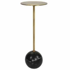 Tables Uttermost Gimlet Brass Drink Table