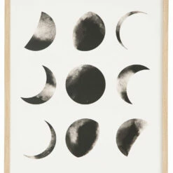 Ashley Furniture Accessories Shaydunn - Black/white - Wall Art - Moon