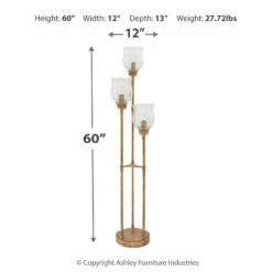 Cheapest ๐ Ashley Furniture Emmie - Antique Gold Finish - Metal Floor Lamp (1/cn) ๐ 11 Ashley Furniture Emmie - Antique Gold Finish - Metal Floor Lamp (1/cn)