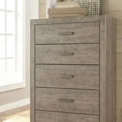 Signature Design By Ashley® Culverbach - Gray - Dresser, Mirror, Chest, Panel Bed Bedroom Sets