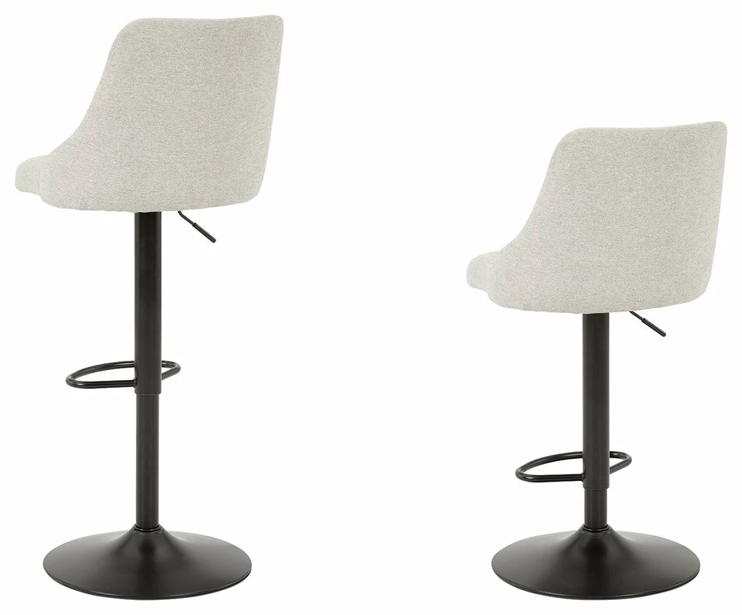 Promo 🥰 Signature Design By Ashley® Gaddison - Beige/black - Tall Uph Swivel Barstool(2/cn) Stools 🌟 7 Signature Design By Ashley® Gaddison - Beige/black - Tall Uph Swivel Barstool(2/cn) Stools
