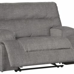 Ashley Furniture Coombs - Charcoal - Wide Seat Power Recliner