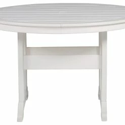 Signature Design By Ashley® Tables Crescent Luxe - White - Round Dining Table W/umb Opt