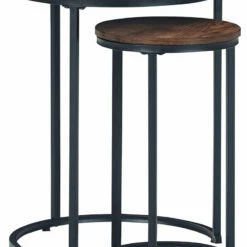 Ashley Furniture Briarsboro - Brown/black - Accent Table (2/cn)