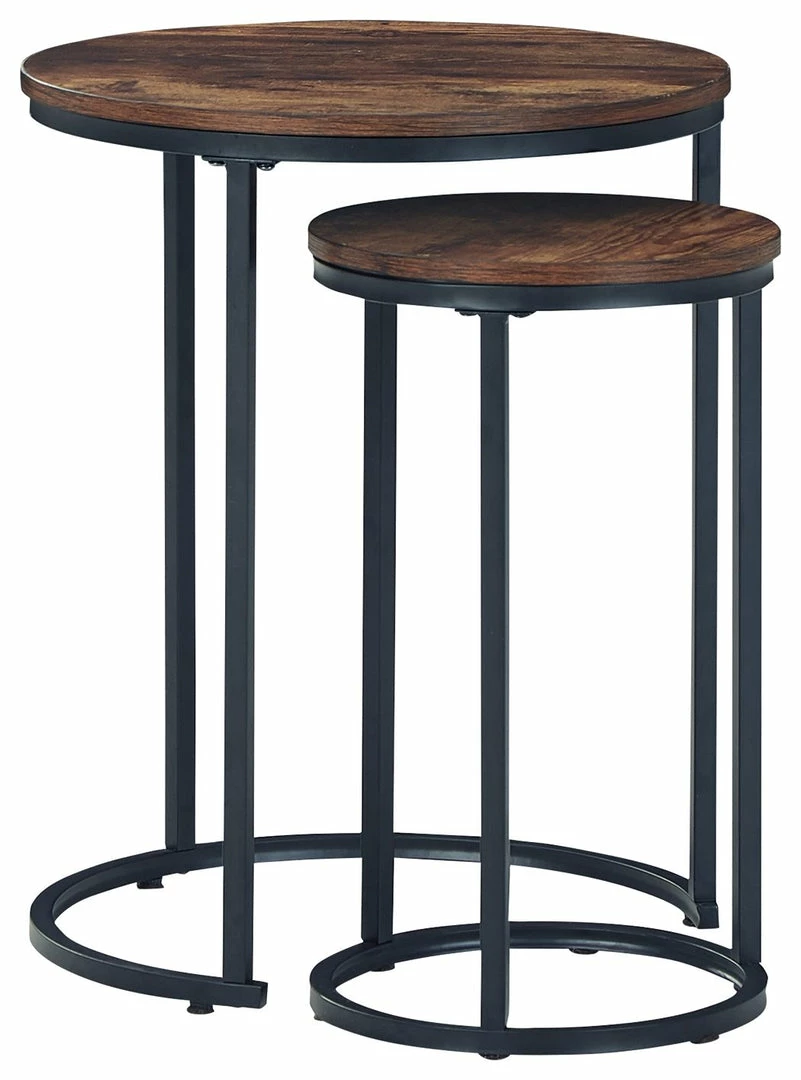 Best deal 🤩 Ashley Furniture Briarsboro - Brown/black - Accent Table (2/cn) 🔥 3 Ashley Furniture Briarsboro - Brown/black - Accent Table (2/cn)