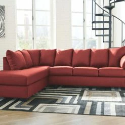 Signature Design By Ashley® Sectionals Darcy - Left Arm Facing Corner Chaise, Right Arm Facing Sofa Sectional