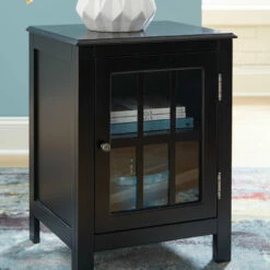 Best Sale 😍 Ashley Furniture Opelton - Black - Accent Cabinet 😀 17 Ashley Furniture Opelton - Black - Accent Cabinet