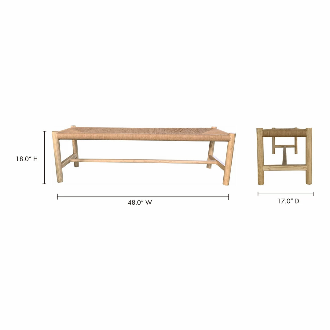 Best reviews of 🧨 Moe's Home Collection Hawthorn Bench Small Natural ⌛ 7 Moe's Home Collection Hawthorn Bench Small Natural