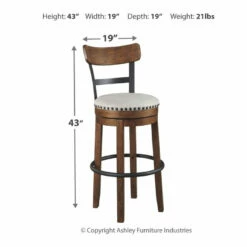 Ashley Furniture Stools Valebeck - Ultimate Best In Class UPH Swivel Barstool (1/CN)