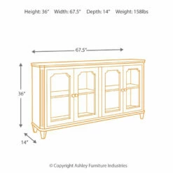 Ashley Furniture Mirimyn - Antique Accent Cabinet Cabinets