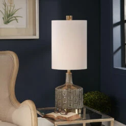 Accessories Uttermost Darrin Gray Table Lamp