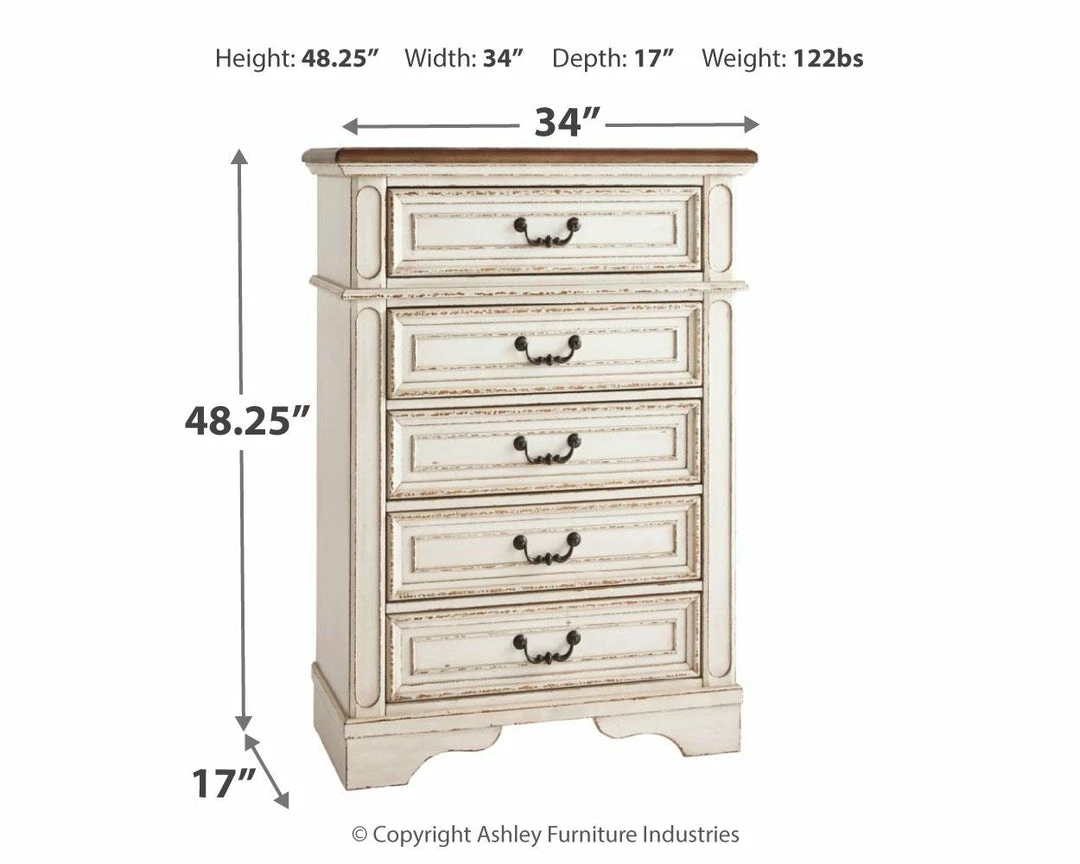 Cheapest ❤️ Ashley Furniture Realyn - Chipped White - Chest Chests 😍 9 Ashley Furniture Realyn - Chipped White - Chest Chests