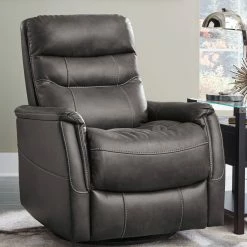 Ashley Furniture Riptyme - Quarry - Swivel Glider Recliner