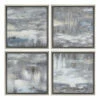 Accessories Uttermost Shades Of Gray Hand Painted Art S/4