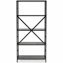 Ashley Furniture Freedan - Grayish Brown - Bookcase Bookcases