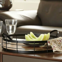 Ashley Furniture Table Decor Diantha - Black/natural - Tray