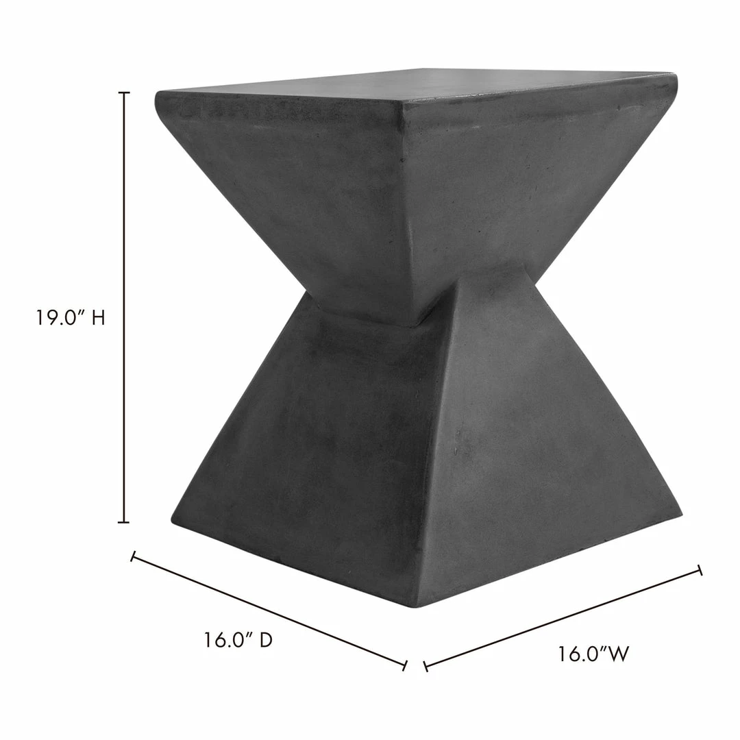 Outlet โ๏ธ Moe's Home Collection Xero Concrete Stool Lava Grey ๐ 6 Moe's Home Collection Xero Concrete Stool Lava Grey