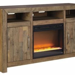 Cheap 😀 Signature Design By Ashley® Sommerford - Ultimate Best In Class 62" TV Stand With Fireplace Insert Glass/Stone 👏 11 Signature Design By Ashley® Sommerford - Ultimate Best In Class 62