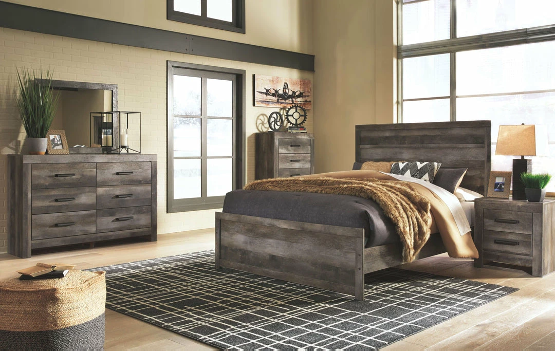 Promo 🔥 Signature Design By Ashley® Bedroom Sets Wynnlow - Gray - 👗 Dresser, Mirror, Panel Bed 😍 3 Signature Design By Ashley® Bedroom Sets Wynnlow - Gray - Dresser, Mirror, Panel Bed