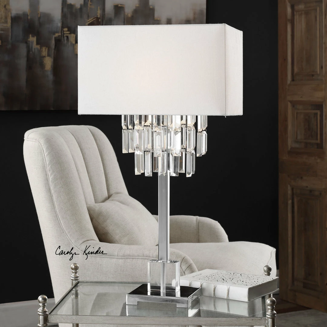 Hot Sale ✨ Accessories Uttermost Resana Polished Nickel Lamp 🥰 5 Accessories Uttermost Resana Polished Nickel Lamp